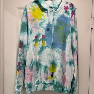 McQ by Alexander McQueen Multicolor Tie-Dye Hoodie